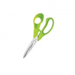 Scissors KANGARO KS-74/Y 18.9 cm green color, pack of 12