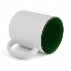 Cup TWO TONE white / green sublimation