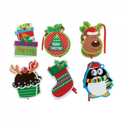 Christmas gift tags CENTRUM various motifs, 12 pcs