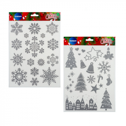 Stickers Christmas window decoration CENTRUM silver color