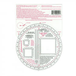 Matlankis karinis RM Military Protractor Round