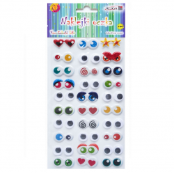 Adhesive eyes various ALIGA, 30 pcs