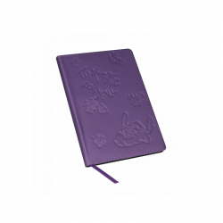 Notebook STITCH B6, 80 sheets, squared, purple