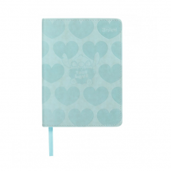 Notebook STITCH B6, 80 sheets, squared, light blue