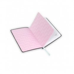Notebook STITCH B6, 80 sheets, squared, light blue