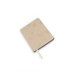 Notebook STITCH B6, 80 sheets, squared, beige