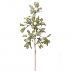 Decoration - Christmas branch with white berries