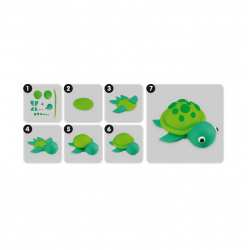 Modeling clay MILAN, 16 colors x 30g (8 basic + 4 neon + 4 metallic)