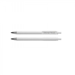 Mechanical pencil, rubberized, KYNA ETERNAL, white color