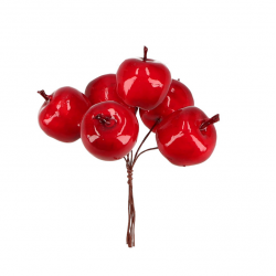 Christmas decoration apples, red color