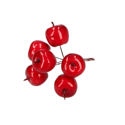 Christmas decoration apples, red color