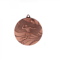 Medal volleyball 50mm MMC2250 bronze color