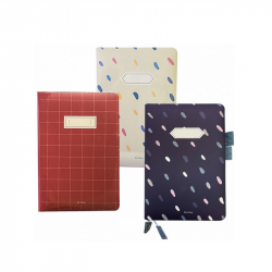 Notebook A6, squared, assorted colors