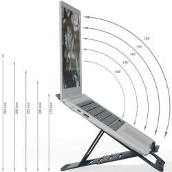 Laptop stand LEITZ, grey color