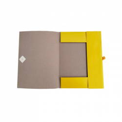 Folder for A4 documents, color with print and laces