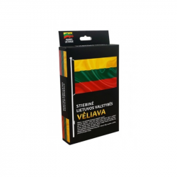 Lithuanian flag printed with carabiners 100x170cm