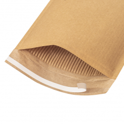 Corrugated cardboard padded envelope No.16, 220x330mm, brown