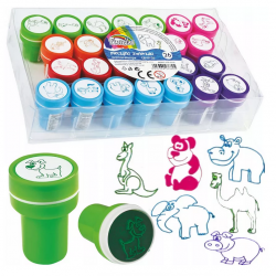 Decorative stamp set ZOO FIORELLO in display pack of 26