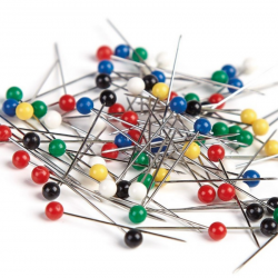 Needles in a box with colored heads GRAND 3,8x33mm 100pcs.