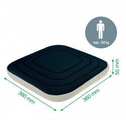 Ergonomic chair cushion LEITZ ERGO, grey