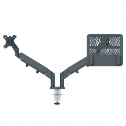 Dual monitor and laptop arm LEITZ ERGO, grey