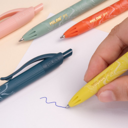 Ballpoint pen MILAN LAVA/ CHAMELEON 1mm, assorted colors body, blue ink, pack of 20