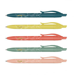 Ballpoint pen MILAN LAVA/ CHAMELEON 1mm, assorted colors body, blue ink, pack of 20