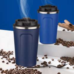 Thermal mug NORDIC 350ml, dark blue color