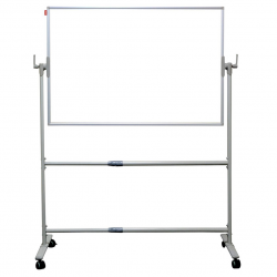 Mobili vartoma dvipusė magnetinė lenta  su ratukais 200x100x192 cm