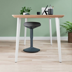 Active sitting chair LEITZ ERGO, grey