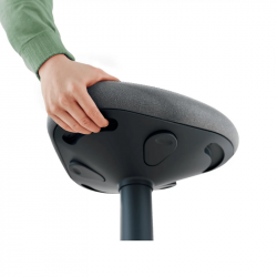 Active sitting chair LEITZ ERGO, grey