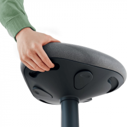 Active sitting chair LEITZ ERGO, grey
