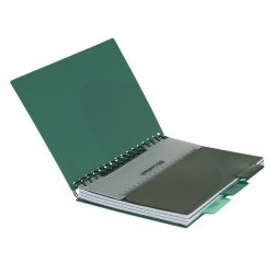 Spiral student notebook COOLPACK A4 200 pages/100 sheets, 5 dividers, squared, green