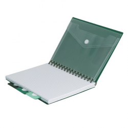 Spiral student notebook COOLPACK A4 200 pages/100 sheets, 5 dividers, squared, green