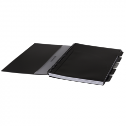 Spiral student notebook COOLPACK A4 200 pages/100 sheets, 5 dividers, squared, black