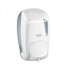 Foam soap dispenser-holder GRITE, 1.2l, white