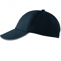 Sun cap with peak 340g., various colors, MALFINI 6P SANDWICH