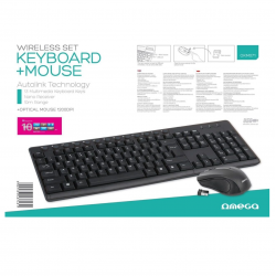 Wireless keyboard and mouse set OMEGA OKM071B, ES