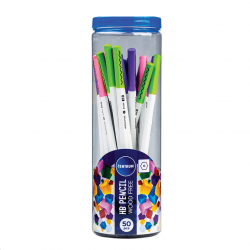 Plastic pencil without eraser HB CENTRUM various colors