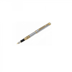 Fountain pen REGAL, silver color, gold-colored details