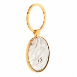 Keychain NITIDUS, round, gold color, COOL