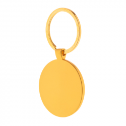 Keychain NITIDUS, round, gold color, COOL