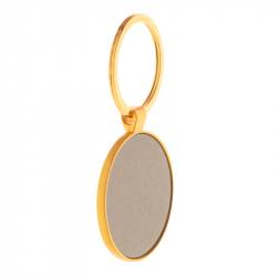 Keychain NITIDUS, round, gold color, COOL