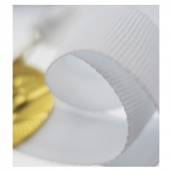 Juostelė medaliui 22mm baltos spalvos