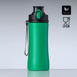 Water bottle COLORISSIMO PRIMO, metal 550ml, light green