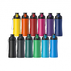 Water bottle COLORISSIMO PRIMO, metal 550ml, light green