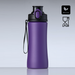 Water bottle COLORISSIMO PRIMO, metal 550ml, purple