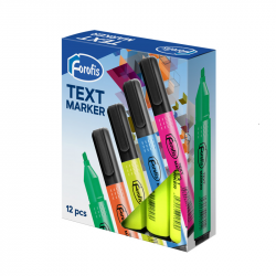 Teksto žymeklis FOROFIS 1-4mm geltonos sp.