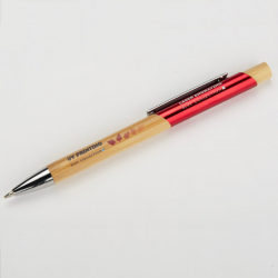 Automatic ballpoint pen BALIS, red color