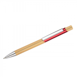 Automatic ballpoint pen BALIS, red color